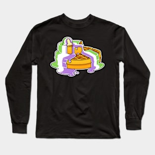 Genderqueer Pride Waffles LGBT Long Sleeve T-Shirt